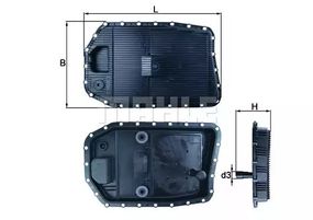 Фільтр оливний АКПП BMW (KNECHT-MAHLE/KNECHT), MAHLE/KNECHT (HX154)