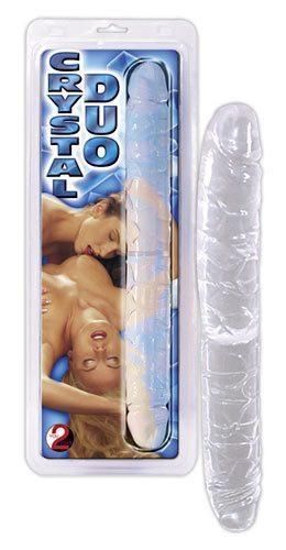 Двосторонній фалоімітатор Crystal Duo Double-Dong Sex Aura | Зображення 1