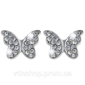 Прикраси для маленьких модниць, Сережки з вишуканим дизайном, Круглі сережки з медичної сталі LV-27