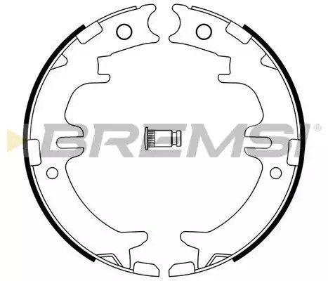 Колодки ручного гальма Lexus RX/IS/GS 93-08, Avensis/Previa/Rav4 90-06, Bremsi (GF0964) | Зображення 1