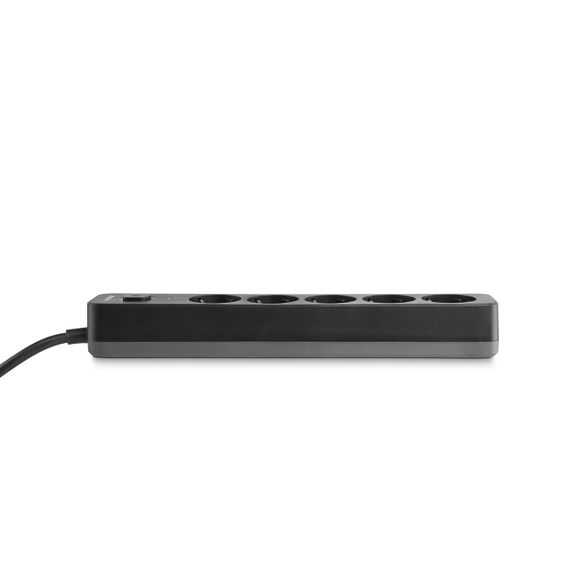 Мережевий подовжувач VIDEX ONCORD з/з 5п 3м (3x1.5мм) з кнопкою Black | Зображення 4