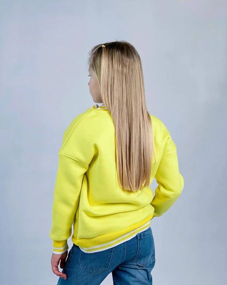 Бомбер для дівчинки Носи своє 134 Жовтий (p-13305-148112) | Зображення 4