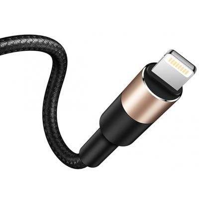 Дата кабель USB 2.0 AM to Lightning + Micro 5P + Type-C 1.2m T-F815 T-Phox (T-F815 Mix Black/Gold) (T-F815 Mix Black/Gold) | Зображення 1