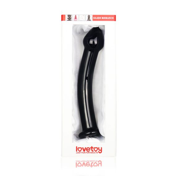Фаллоимитатор - Glass Romance 7.5" Black sexstyle | Зображення 1
