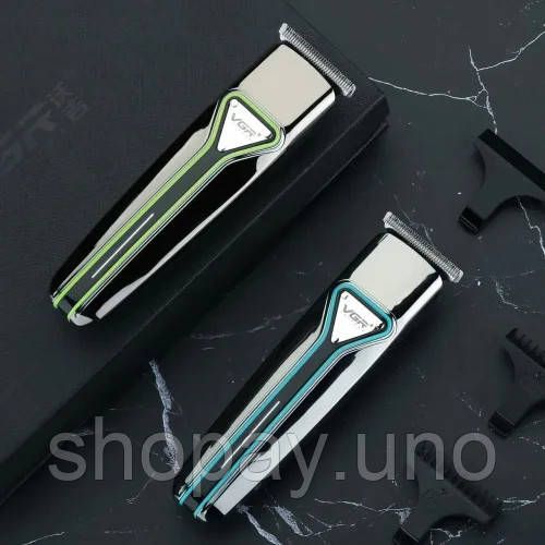 Машинка для стрижки VGR V-008 аккумуляторная USB ∙ Триммер для волос, бороды и усов с LED-дисплеем и съемными насадками | Зображення 5