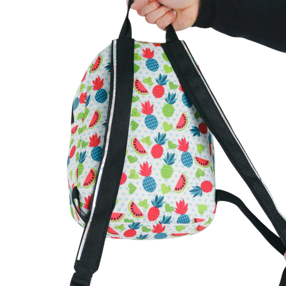 Комплект підлітковий рюкзак міні та бананка з принтом Фрукти Шкільний міні-портфель Для садочка | Зображення 2