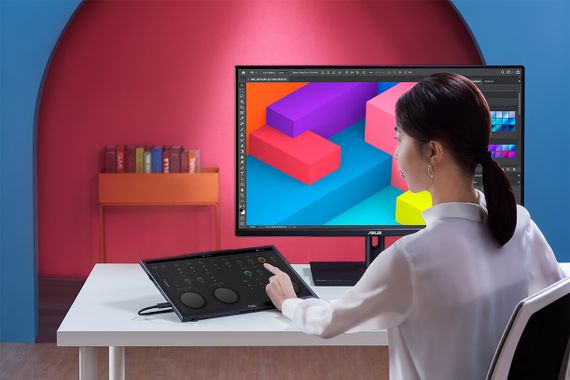 Монітор ASUS  портативний 15.6' ProArt PA169CDV HDMI, 2xUSB-C, MM, IPS, 3840x2160, 10ms, Touch, sRGB 100%, Stylus (90LM0711-B01I70) | Зображення 2