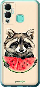 Чохол на Infinix Hot 12 Play Єнотик з кавуном "4605u-2759-2448"