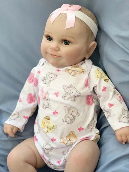Силиконовая Коллекционная Кукла Реборн Reborn Новорожденная Девочка Уля (Виниловая Кукла) Высота 50 см | Зображення 3