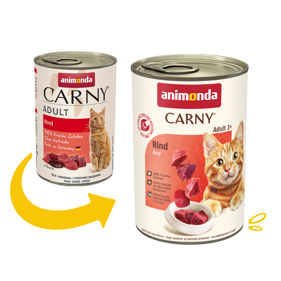 Корм вологий Carny Adult Beef для котів з яловичиною 400 г | Зображення 1