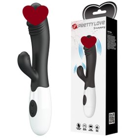 Вибратор с клиторальной стимуляцией Pretty Love Snappy black sexstyle