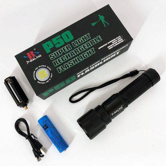 Фонарик ручной тактический Bailong BL-Z01-P50, сверхмощный фонарик, тактические фонари для охоты | Зображення 6