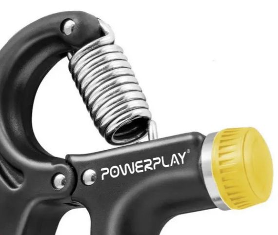 Еспандер кистьовий PowerPlay PP-4323 з регульованим навантаженням 10-40 кг Strength Grip Чорно-жовтий (PP_4323_Bl/Yellow) | Зображення 4