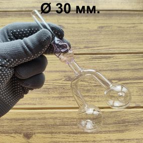 Стеклянная трубка Skull Double Oil Pink