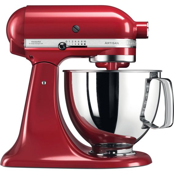 Миксер планетарный KitchenAid 5KSM125EER, 300 Вт 4,8 л, красный
