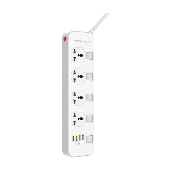 Мережевий фільтр живлення Prologix Premium PR-SC4408W (PR-SC4408W) | Зображення 2