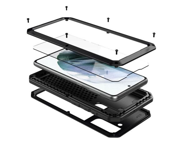 Противоударный чехол Primo Doom Armor для смартфона Samsung Galaxy S21 Plus (SM-G996) - Black | Зображення 2