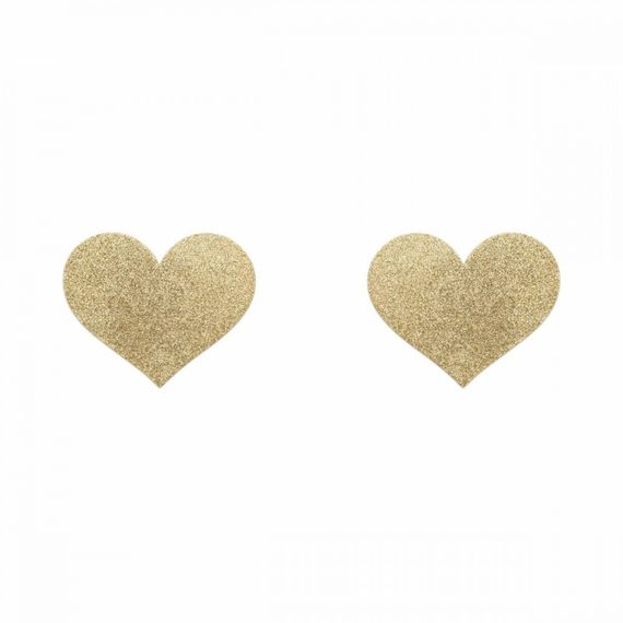 Пестиси у вигляді сердець Bijoux Indiscrets, золотисті | Зображення 2