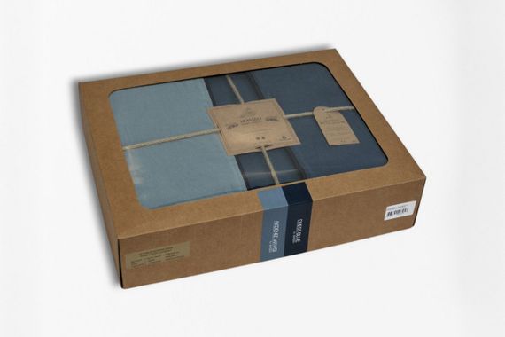 Постельное белье Limasso Stonewashed Essualte 200 х 220 см Akdeniz Mavisi - Dress Blue | Зображення 9