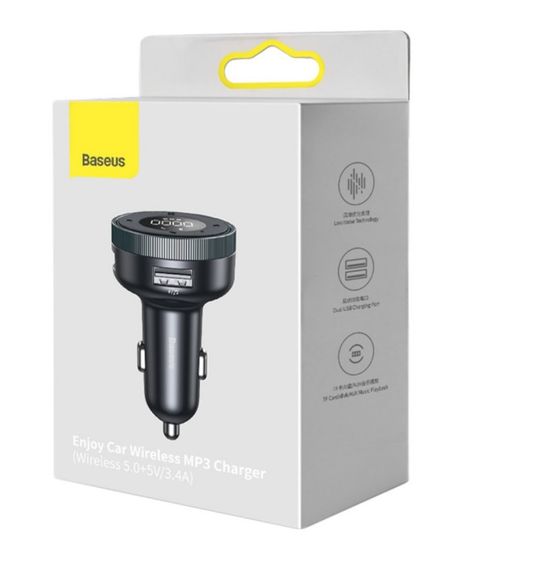 АЗП з FM-модулятор Baseus Enjoy Car Wireless MP3 Charger (Wireless 5.0) | Зображення 2