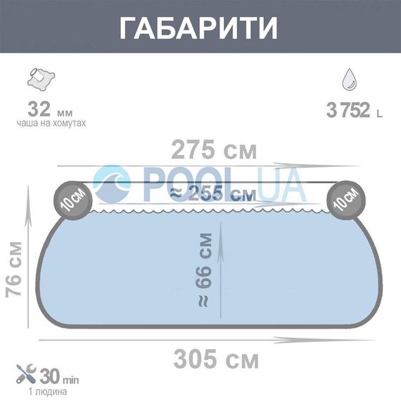 Надувний басейн Intex Easy Set Pool, 305х76 см (28120) | Зображення 2