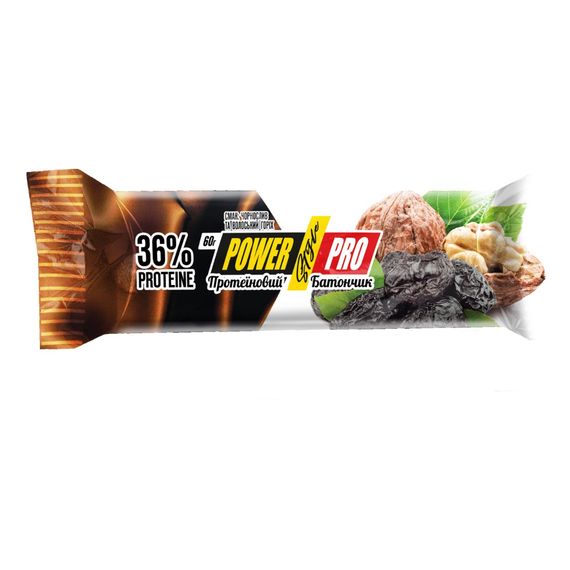Протеїновий батончик Power Pro Протеїновий батончик 36% Nutella 60 g Чорнослив та грецький горіх