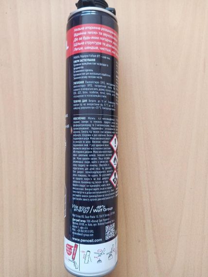 PENOSIL Polystyrol FixFoam 877 професійна клей-піна для ізоляційних плит 750 мл | Зображення 1