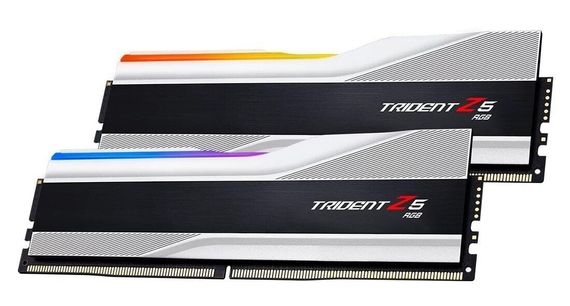 Комплект: оперативная память для ПК G.Skill Trident Z5 RGB Silver / 32 GB (2x16 GB) / PC5-48000 / DDR5 / 6000 MHz | Зображення 1