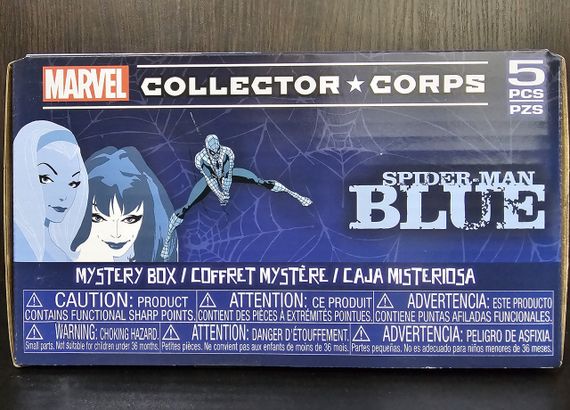 Коробка Фанко Поп Человек Паук Оригинал Funko Pop Marvel Collector Corps Spider-Man Blue Box XL | Зображення 3