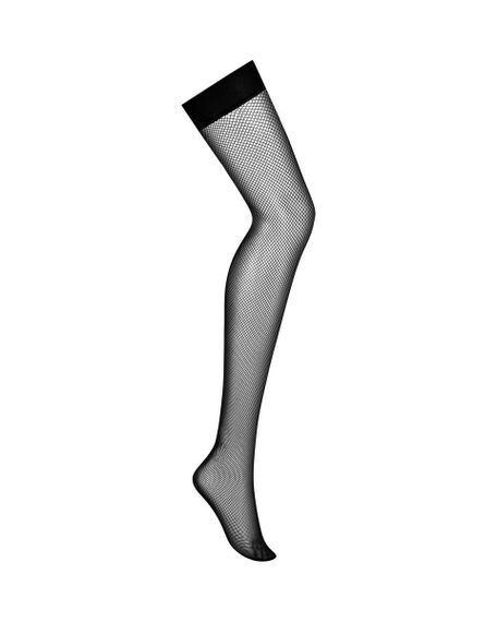 Панчохи в сіточку Obsessive S823 stockings, чорні, S/M/L | Зображення 4