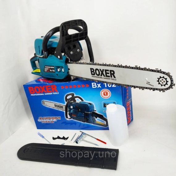 Бензопила Boxer BX-102 5,9 КВт З Двома Напрямними І Ланцюгами | Зображення 6