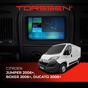 Штатна магнітола Torssen 2K Citroen Jumper 06+, Peugeot Boxer 06+, Fiat Ducato 06+ F9432 4G Carplay DSP