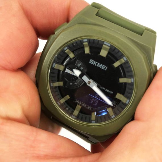Часы наручные мужские SKMEI 2091AGBK, тактические часы, часы армейские оригинал, наручные для военных | Зображення 8