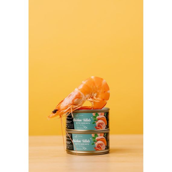 Корм вологий Savory Chicken Fillets rich in Shrimps in Jelly for Kittens філе курки з креветками в желе для кошенят, 70 г | Зображення 6