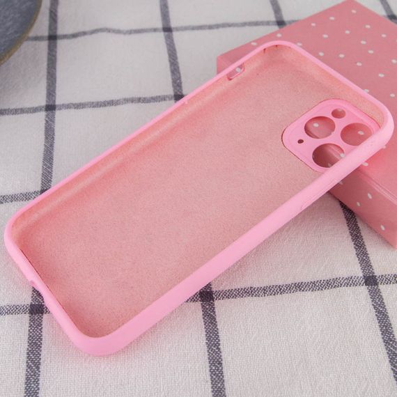 Чохол Silicone Case Full Camera Protective (AA) NO LOGO для Apple iPhone 12 Pro (6.1") Рожевий / Light pink | Зображення 1