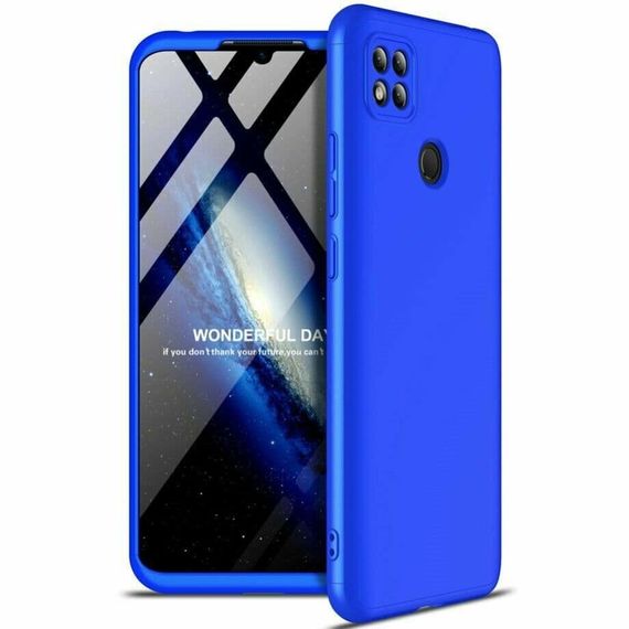 Чохол GKK 360 градусів для Xiaomi Redmi 9C / Redmi 10A колір Синій