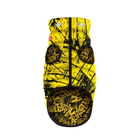 Курточка для собак WAUDOG Clothes двостороння, малюнок "Бетмен ескіз", M40, В 63-66 см, С 39-42 см