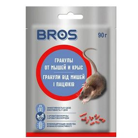 Гранули від гризунів Брос (Bros) 90 г з муміфікатором