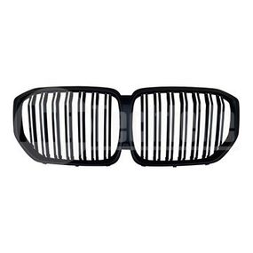 Решетка радиатора BMW X5 G05 19- (мат. чёрн. двойная/ с отв. камеры), AutoTechteile, 708 5189, 708 5186