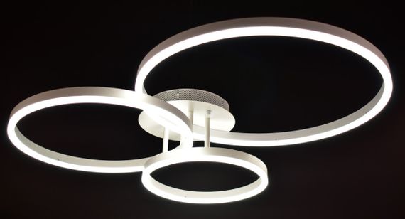 Люстра світлодіодна стельова LED світильник для квартири на стелю лед з пультом 25832 Білий 14х70х80 см. | Зображення 3