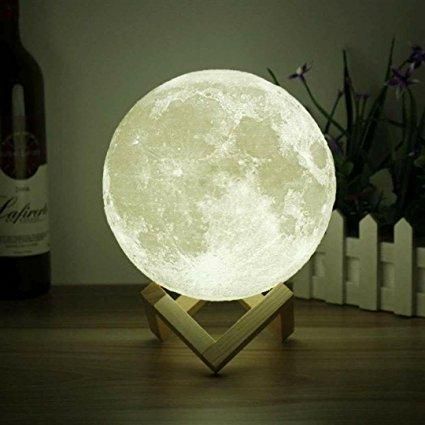 Нічник 3D світильник місяць Moon Touch Control 15 см, 5 режимів | Зображення 1