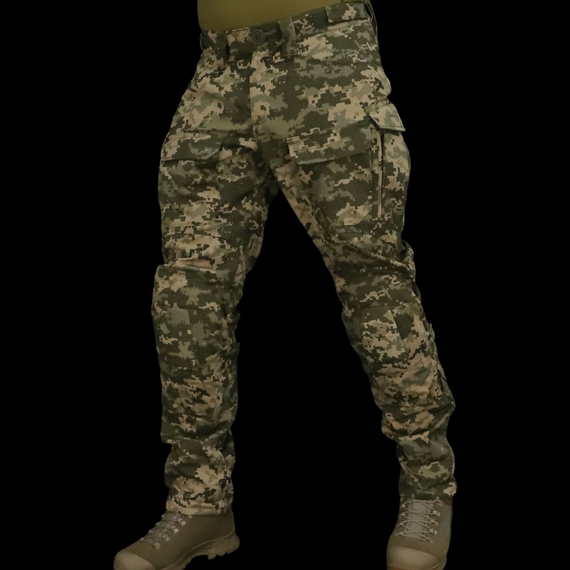 Тактичні штани PREDATOR з наколінниками, 100% бавовна, Піксель, 50/4
