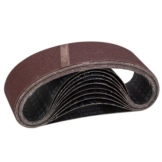 Стрічка шліфувальна нескінченна Sigma 75×533мм P80 (10шт) (9152081)