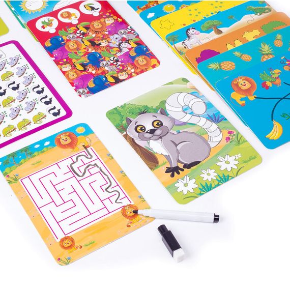 Настольная игра Пиши и вытирай "Зоопарк" Vladi Toys VT5010-20 укр | Зображення 3