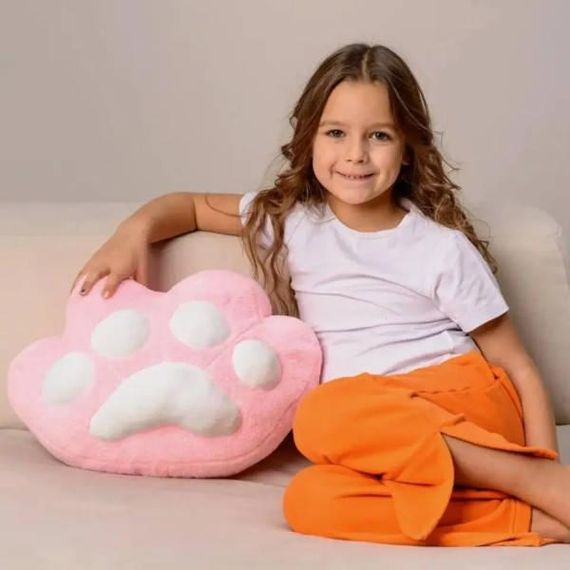 Плед-подушка Котолапка 3в1 46см плед 100*150см 29768 Рожева