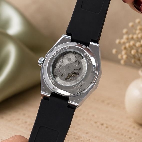 Наручний механічний годинник Forsining 8313 Black-Silver-White | Зображення 4