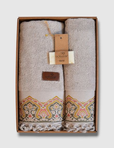 Подарочный набор полотенец La Maison с мылом Marge Bej | Зображення 2