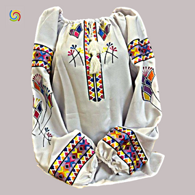 Рубашка Украинская вышиванка  322510 цвет белый размер XL/XXL