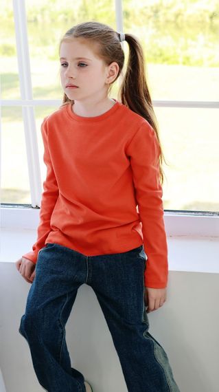 Джемпер для дівчинки Носи своє 164 Помаранчевий (p-6677-127742) | Зображення 1