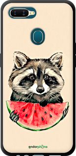 Чохол на Oppo A5S Єнотик з кавуном "4605b-1892-2448"